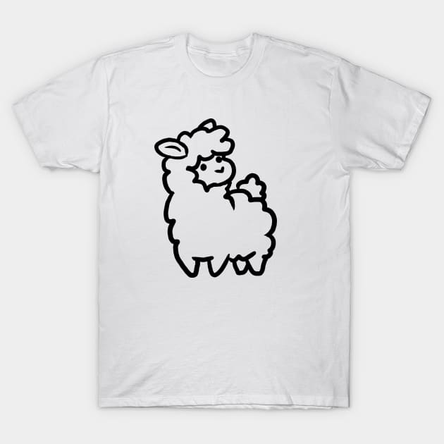 Squishy Llama T-Shirt by Jossly_Draws